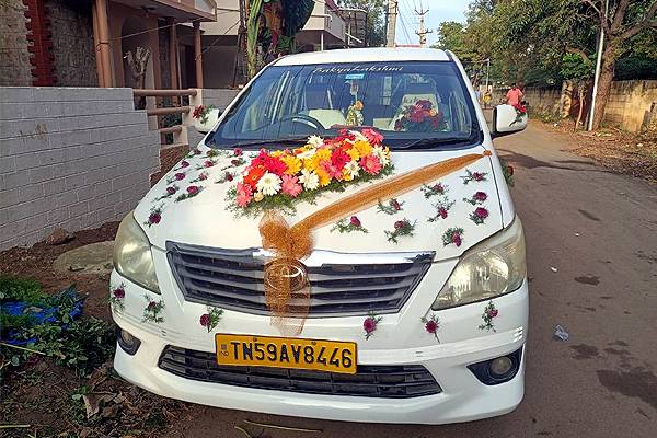 Car Decorations for Wedding/Marriage/Reception Events - Madurai Decorators