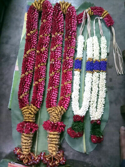 Garland Decorations for Wedding/Marriage/Reception Events - Madurai Decorators