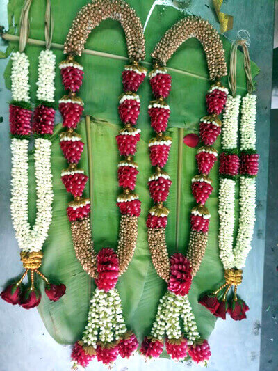 Garland Decorations for Wedding/Marriage/Reception Events - Madurai Decorators